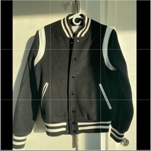 Aritzia TNA black and white Varsity Jacket women size small